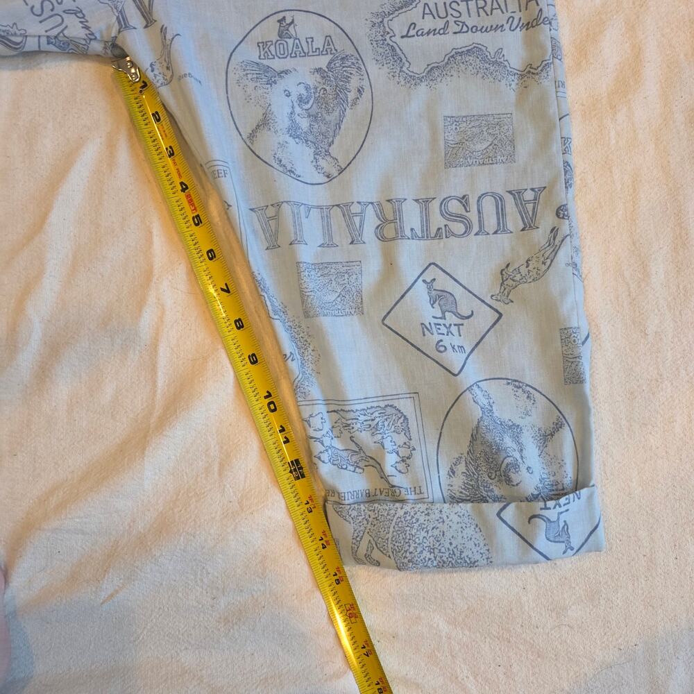 Vintage Carriage Court Australia All Over Print Novelty Jumpsuit Capri Medium - Picture 7 of 7